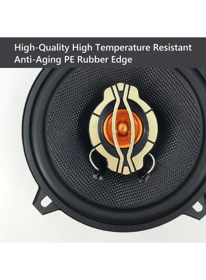 Black 5 Inch 500W 4 Way Car Coaxial Speaker Pair Full Range Stereo Audio Subwoofer - Image 3